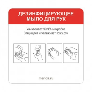 Этикетка самоклеящаяся HARMONY "Дезинфицирующее мыло для рук" ZH107