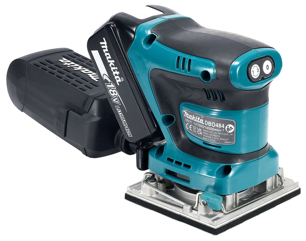 Вибрационная шлифмашина аккумуляторная Makita DBO484Z LXT 18В, 28000 об/мин, без акб и ЗУ