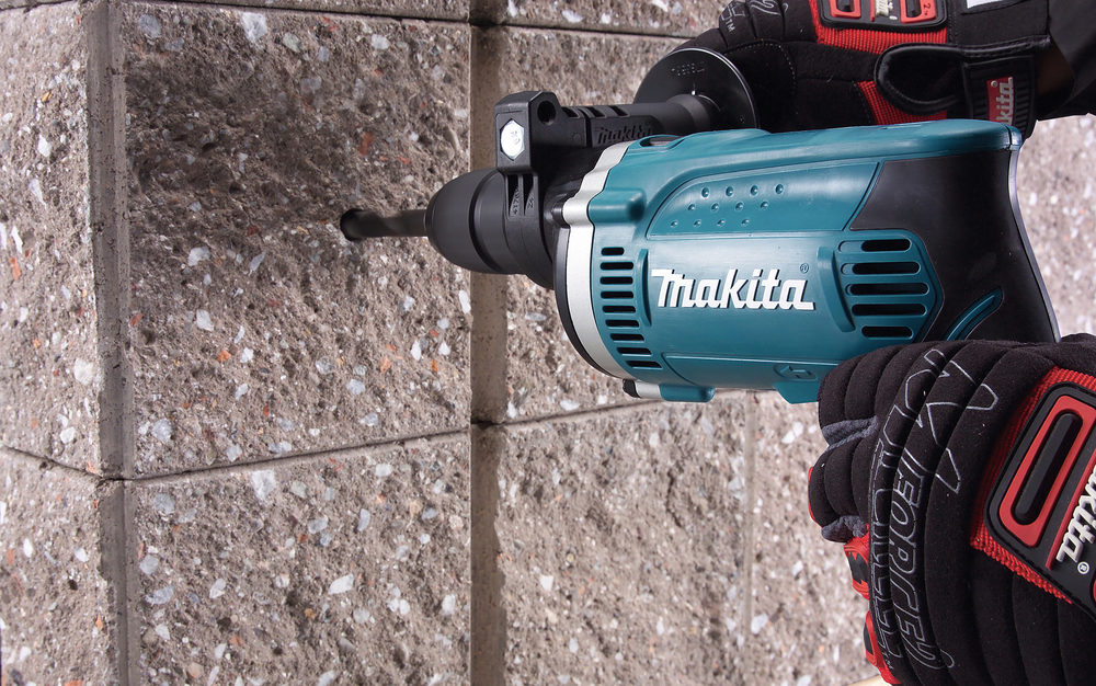 Дрель ударная электрическая Makita HP1631K 710 Вт, БЗП-13 мм, 0 - 3200 об/мин