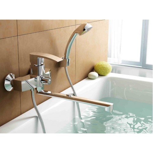 СМЕСИТЕЛЬ ДЛЯ ВАННЫ LEDEME L2243, ДЛИННЫЙ ИЗЛИВ