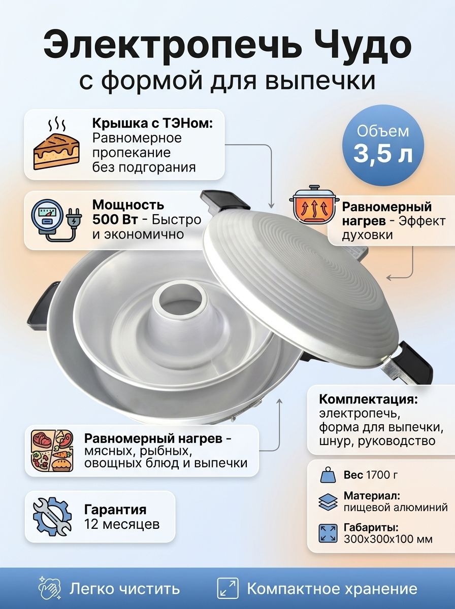 Электропечь "Чудо"  цветная упаковка