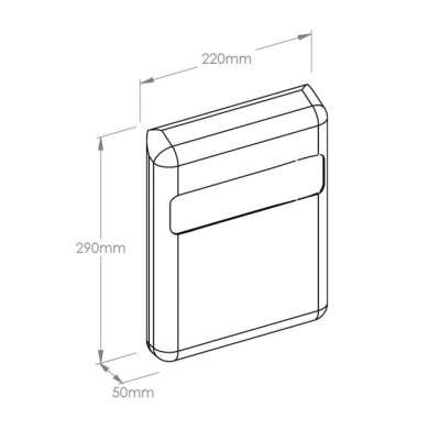 Держатель туалетных подкладок пластиковый "MERIDA TOP" GP1