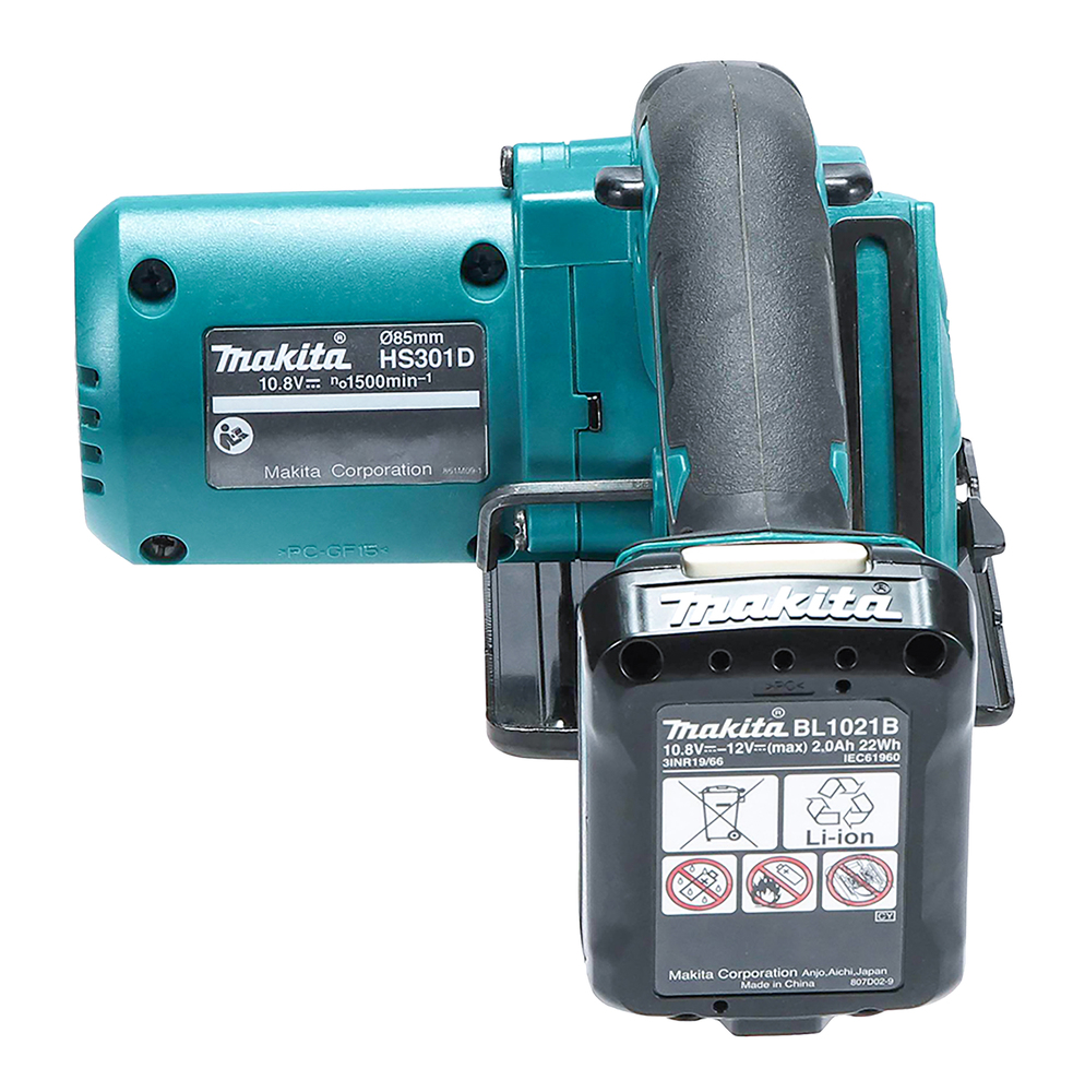 Пила дисковая аккумуляторная Makita HS301DZ CXT 12В, 1500 об/мин, 85 мм, без акб и ЗУ
