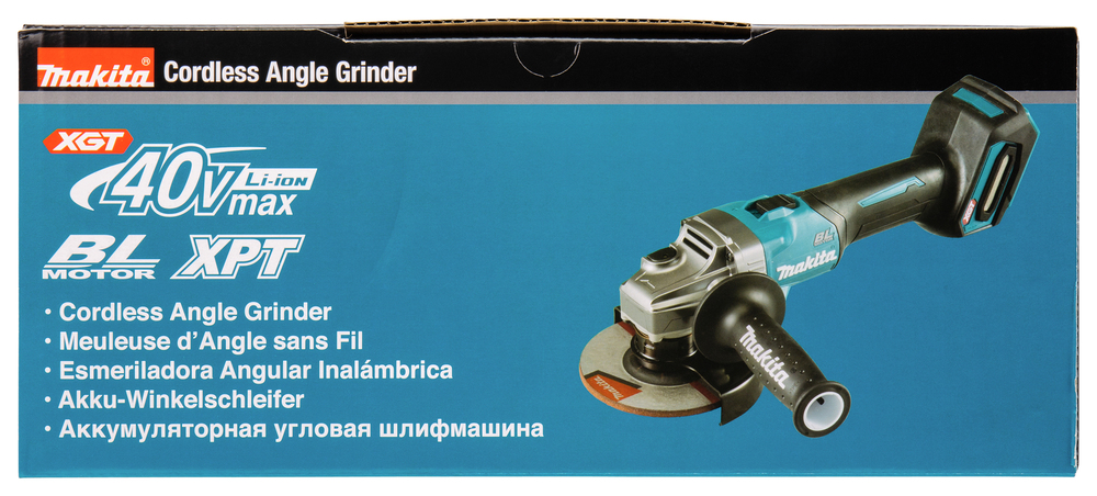 Угловая шлифмашина аккумуляторная Makita GA005GZ XGT BL 40В, 125 мм, 8500 об/мин, без акб и ЗУ