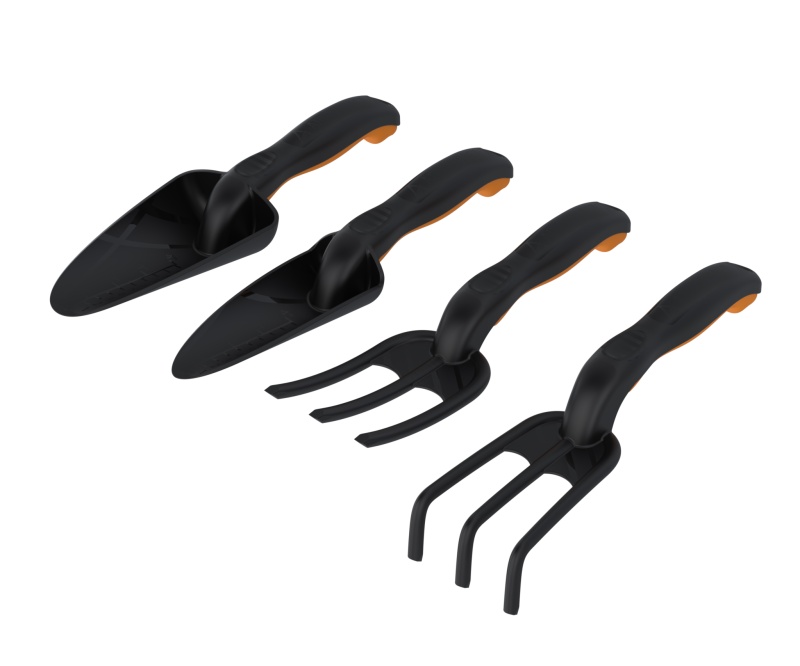 Набор садового инструмента "Агроном Премиум" №1 (Совок широкий, совок узкий, рыхлитель, вилка)