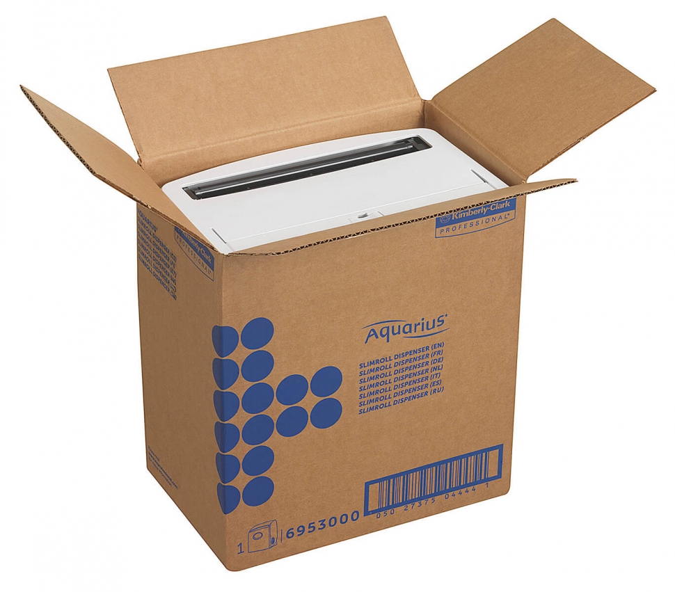 Диспенсер для бумажных полотенец Kimberly-Clark AQUARIUS SLIMROLL 6953