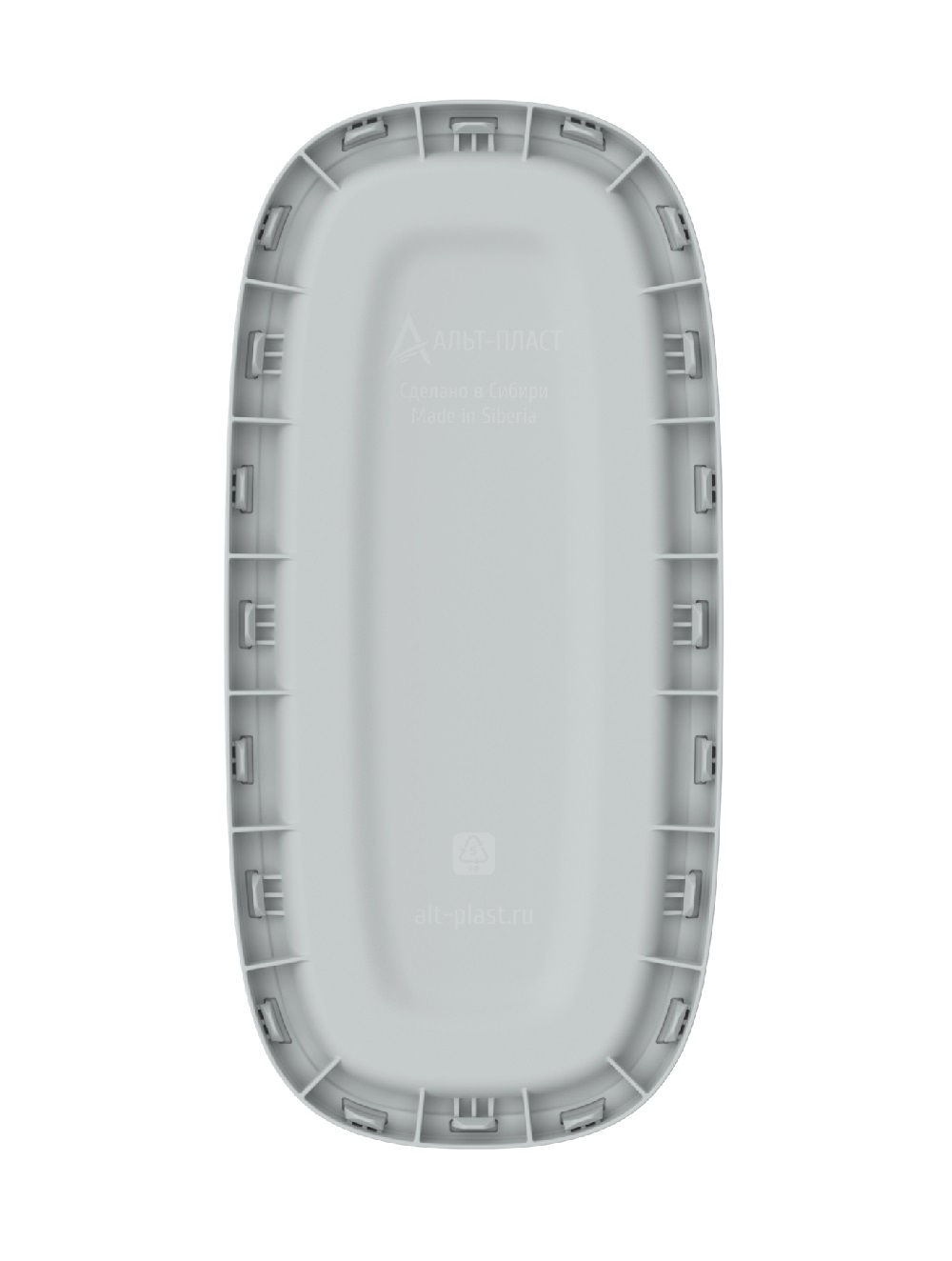 Плетёная корзина для белья сборная «Лён» 60 л (43х20х80 см) серый