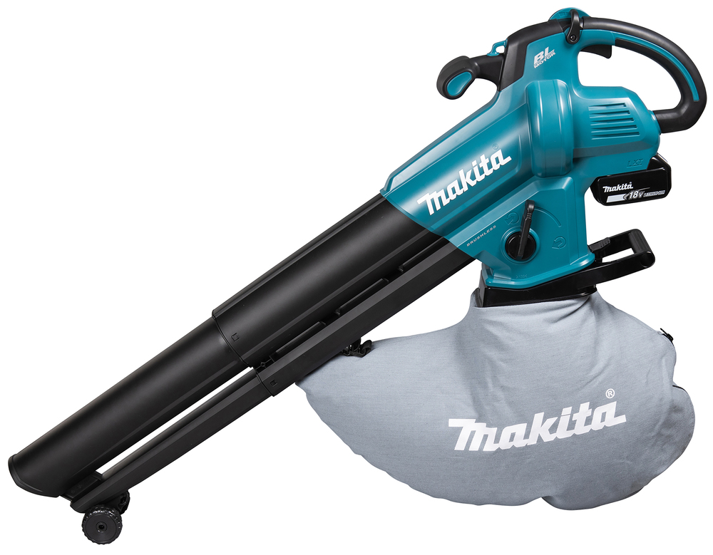 Аккумуляторная воздуходувка Makita DUB187Z LXT BL 18В, 4,2 м³/мин, 64 м/с, мешок 25л, XPT, без акб и З/У