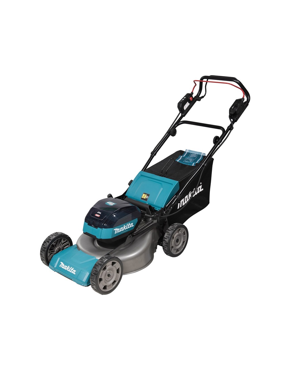 Газонокосилка аккумуляторная Makita LM002GT201 XGT 40v MAX, 1900 Вт, 53 см, 70 л, 1,5-5 км/ч, 4в1, (2xBL4050F; DC40RC)