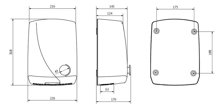 Электрическая сушилка для рук Jofel АА15500