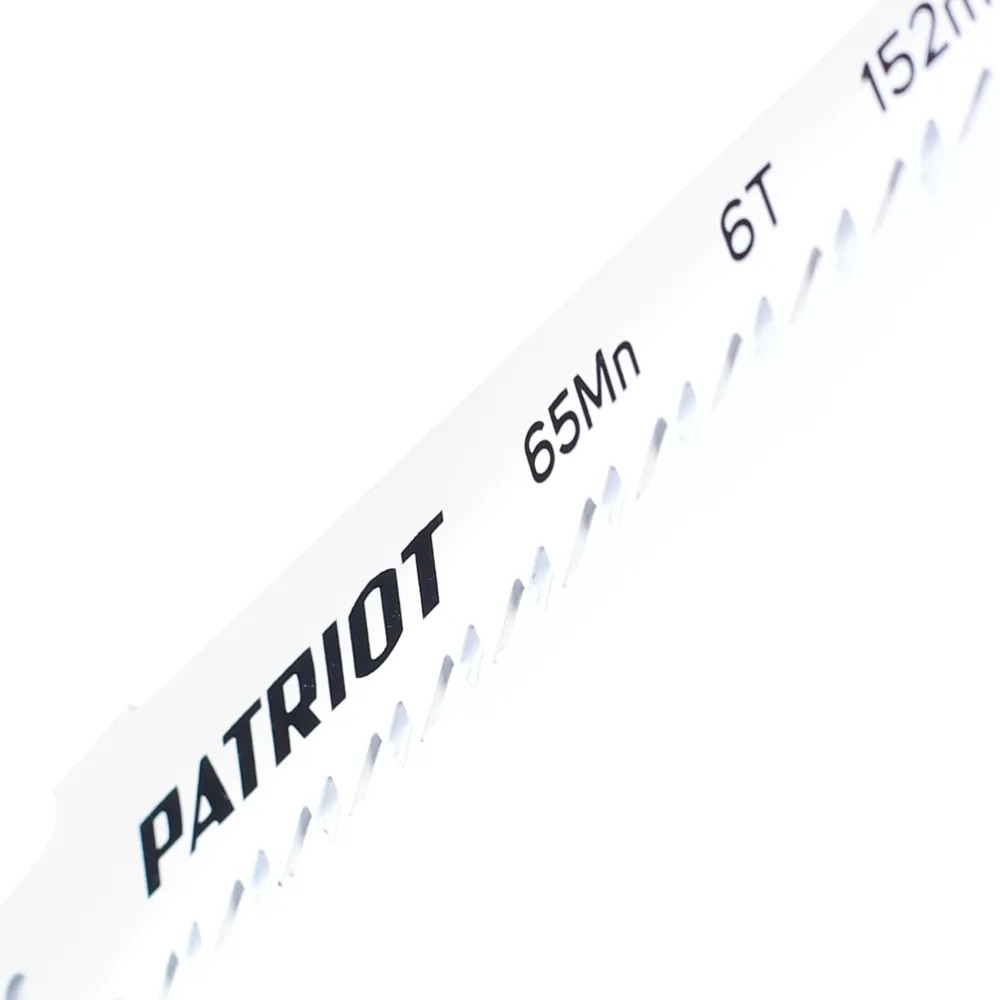 Полотно пильное PATRIOT для сабельной пилы, по дереву 152х19х1.27мм 6T 2 шт.