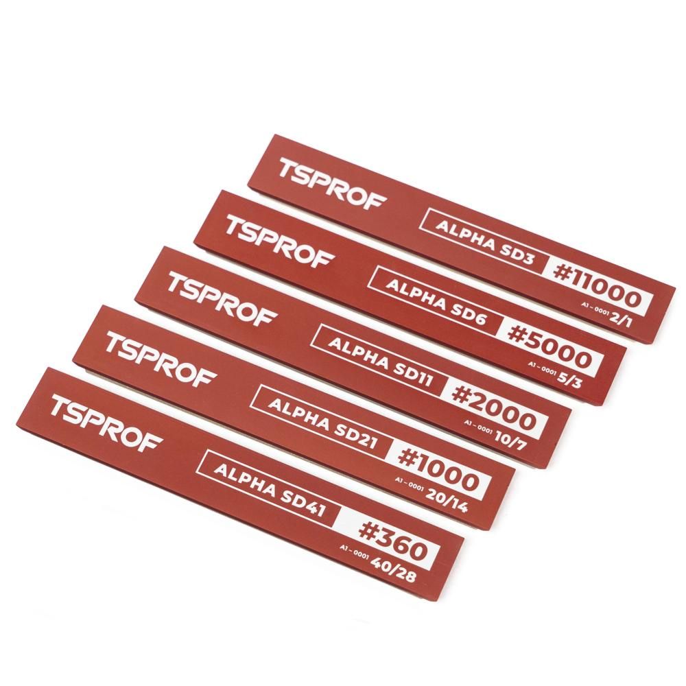 Набор алмазных брусков для заточки TSPROF Alpha SD41 — SD3 (5шт.)