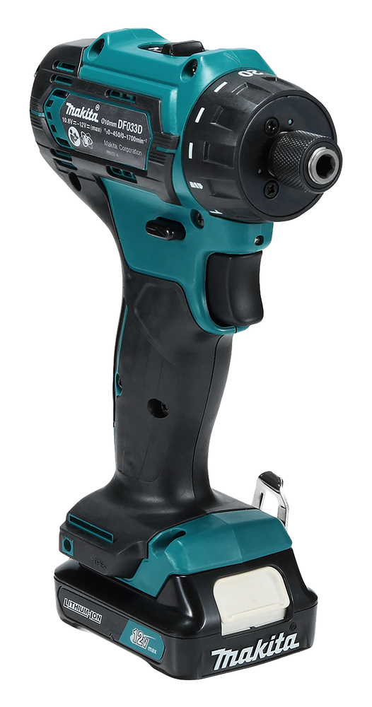 Дрель-шуруповерт аккумуляторная Makita DF033DZ CXT 12В, 30 Нм, 1700 об/мин, без акб и ЗУ
