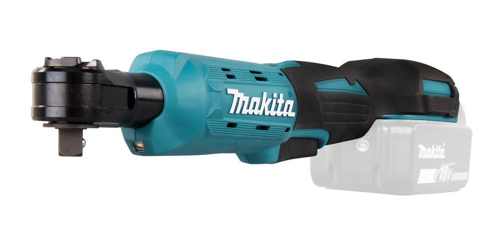 Угловой гайковерт трещетка аккумуляторный Makita DWR180Z LXT 18В, 3/8\" и 1/4\", 47.5 Нм, 0 – 800 об/мин, без акб и ЗУ