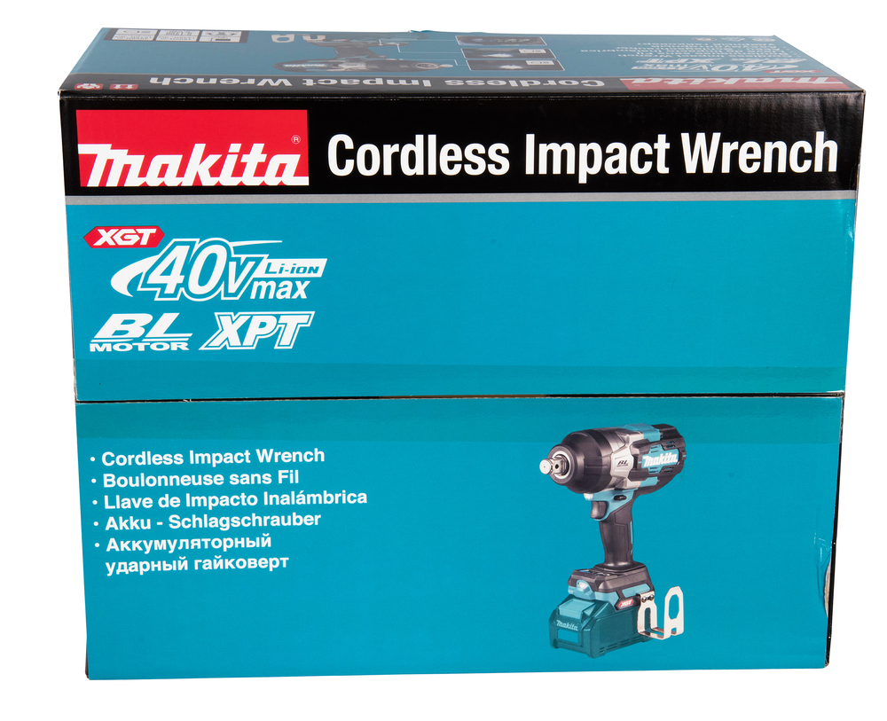 Гайковерт ударный аккумуляторный Makita TW001GM201 XGT 40В, 2х4.0 Ач, 3/4\", 1800 Нм, 0 – 1800 об/мин