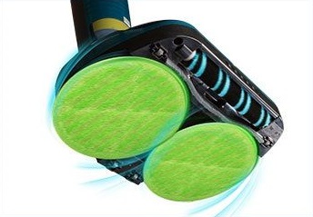 Беспроводной полотер - пылесос SWING-9500 голубой