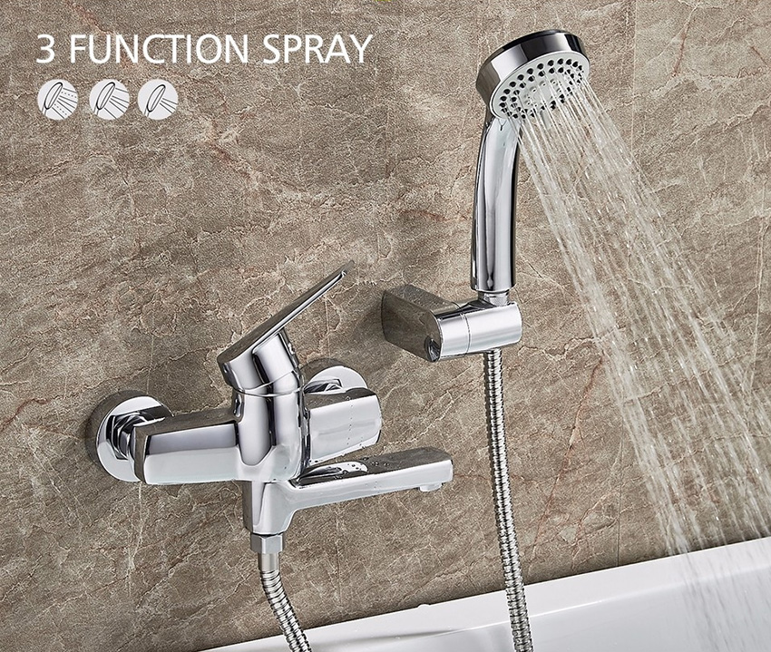 СМЕСИТЕЛЬ ДЛЯ ВАННЫ LEDEME L3140, ЭКО-КАРТРИДЖ, КОРОТКИЙ ИЗЛИВ