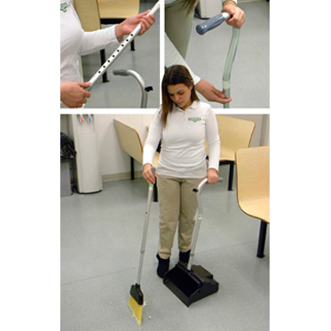 Совок и щетка с телескопической ручкой в комплекте