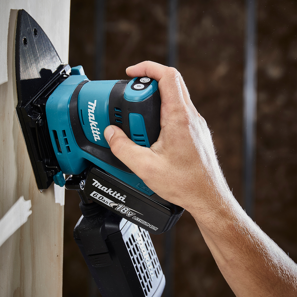 Вибрационная шлифмашина аккумуляторная Makita DBO480Z LXT 18В, 14000 об/мин, без акб и ЗУ