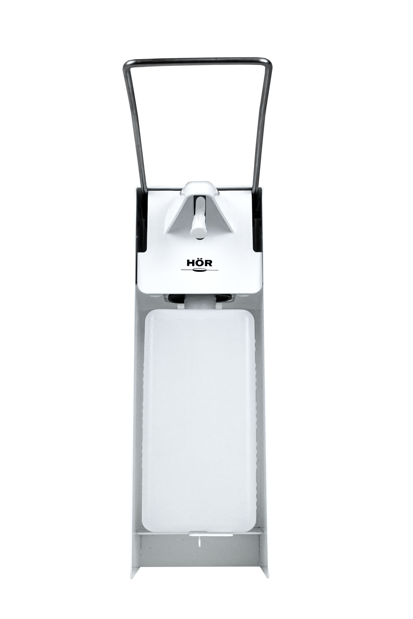 Локтевой дозатор металлический антивандальный HÖR-D-030A-01 (без замка)