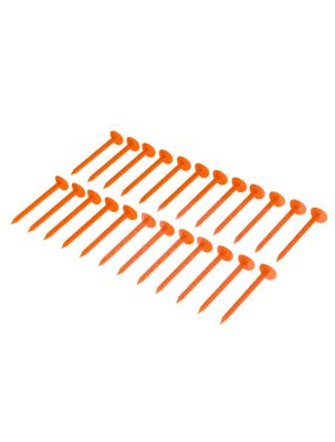 Набор колышков садовых универсальных №2 (L-17см, D-4см) (24шт) красный