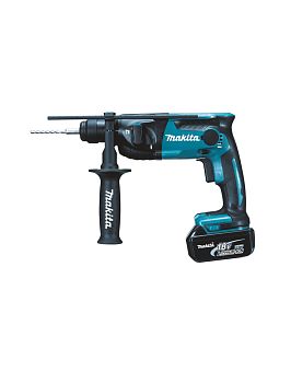 Перфоратор аккумуляторный Makita DHR165RME LXT 18В, 2х4.0 Ач, 16 мм, 1,3 Дж, SDS-PLUS
