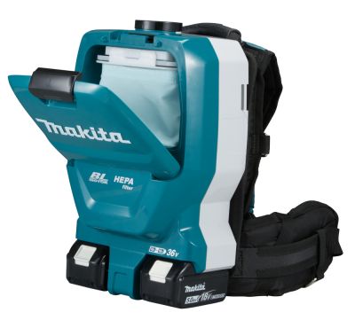 Пылесос ранцевый аккумуляторный Makita DVC261ZX11 LXT 18В X2, 110 мбар, 2 л, без акб и ЗУ