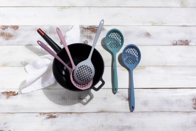 Силиконовая ложка - шумовка KF Pastel