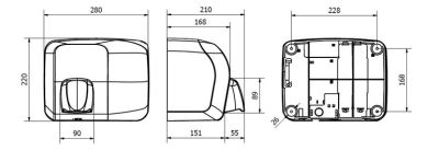 Электрическая сушилка для рук Jofel АА94000
