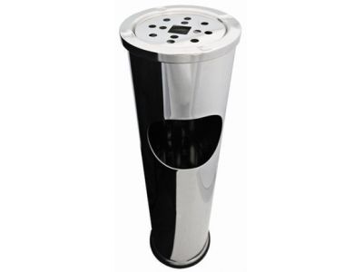 Урна G-teq с пепельницей нержавеющая сталь 8л (140х560мм)