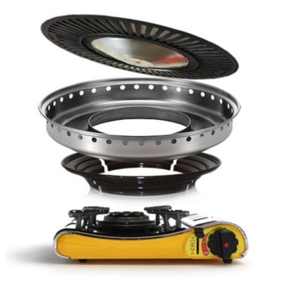 Жаровня гриль бездымная с равномерным нагревом для газовой плиты 38 см