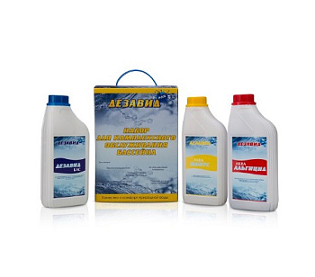 Д00527 Набор для комплексного обслуживания бассейна Дезавид Pool 3х1л