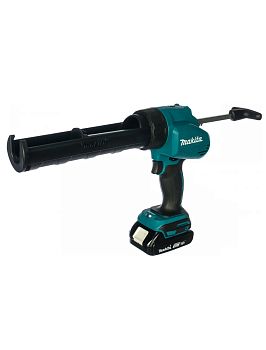 Пистолет для герметика аккумуляторный DCG180RYE 18В, 2х1.5 Ач Li-ion, 300\600 мл