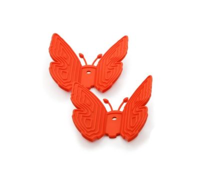 Силиконовая прихватка №41 - бабочка на магните 2 штуки