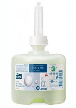 420652 Tork жидкое мыло-шампунь люкс для тела и волос