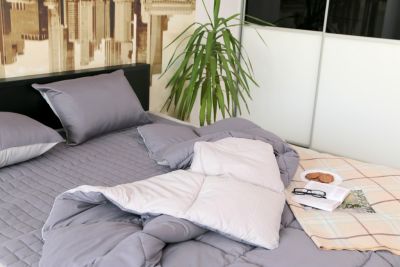 Комплект постельного белья GOCHU Solido set K серый