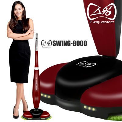 Беспроводной полотер - пылесос SWING-8000 красный
