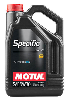 Моторное масло MOTUL Specific DEXOS2 SAE 5W30 (5 л.)