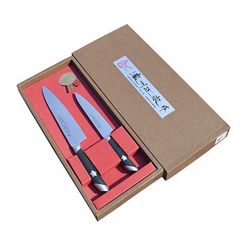 Набор Satake Sakura из 2 ножей (846,815) в картонной подарочной коробке