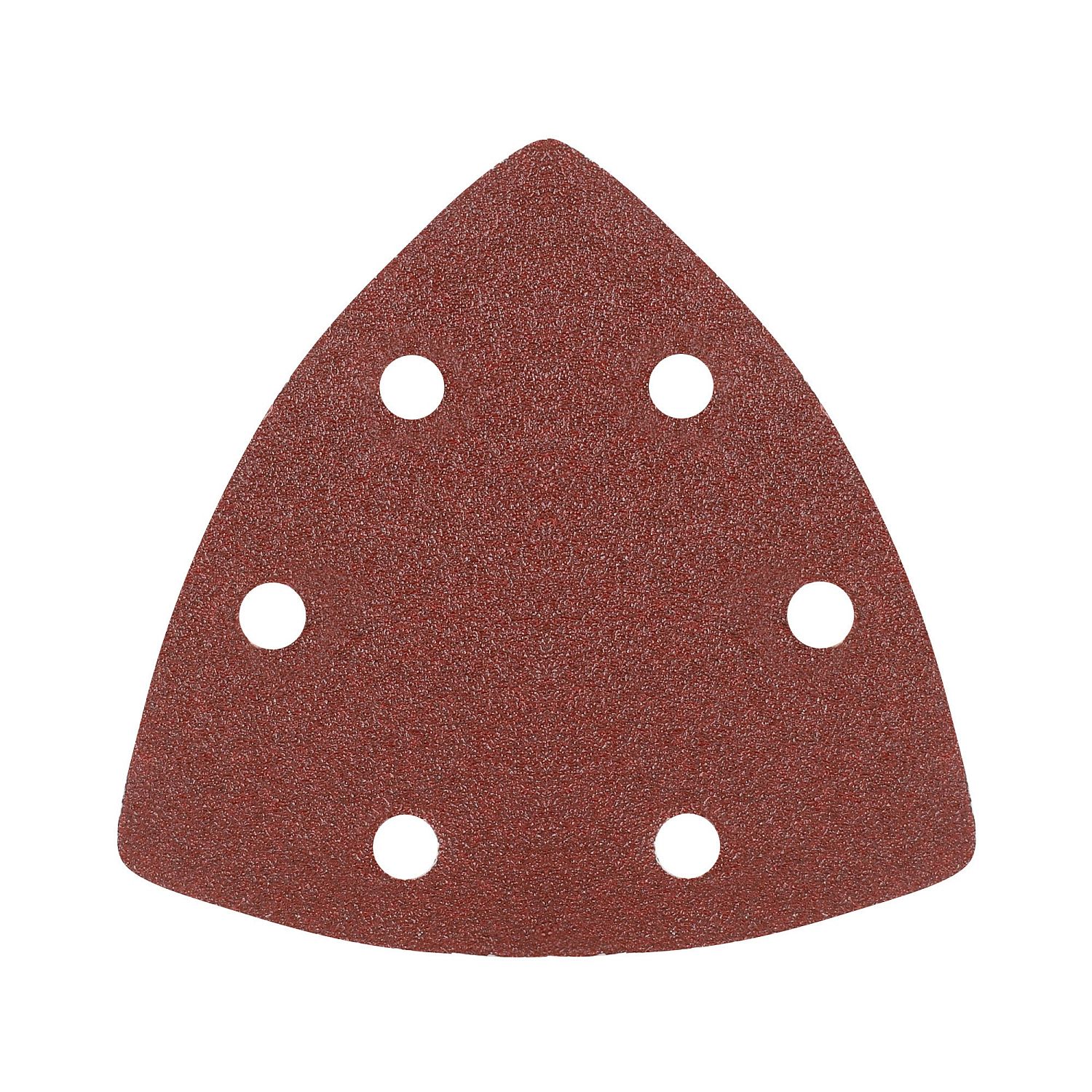 Треугольник шлифовальный PATRIOT на липучке, 80х80х80мм, Р100, 6 отверстий, 5 шт в упаковке