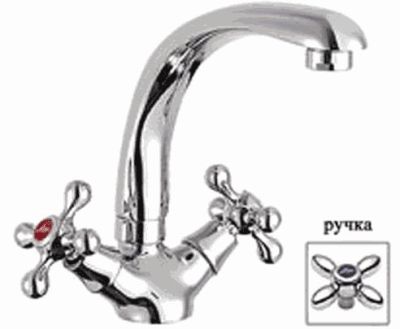 СМЕСИТЕЛЬ ДЛЯ КУХНИ LEDEME L4427 ЛИТОЙ ИЗЛИВ