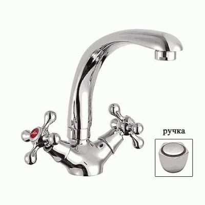 СМЕСИТЕЛЬ ДЛЯ КУХНИ LEDEME L4409 ЛИТОЙ ИЗЛИВ