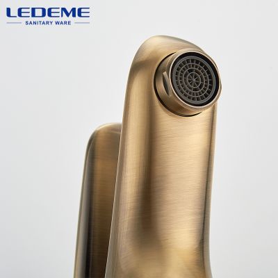 СМЕСИТЕЛЬ ДЛЯ УМЫВАЛЬНИКА LEDEME L1048C, БРОНЗА