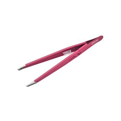 Пинцет профессиональный розовый L 94 мм / 16 г Green Bell Япония