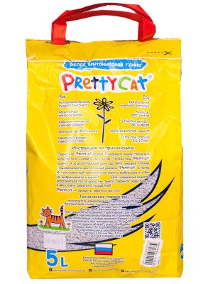 PrettyCat наполнитель комкующийся для кошачьих туалетов Супер белый с ароматом ванили 4,2 кг (5 л)