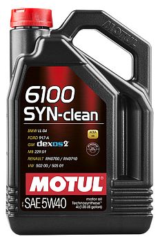 Моторное масло MOTUL 6100 SYN-clean 5W40 (4 л.)