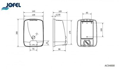 Дозатор ж\м нерж. мат. сталь 1л AC54000