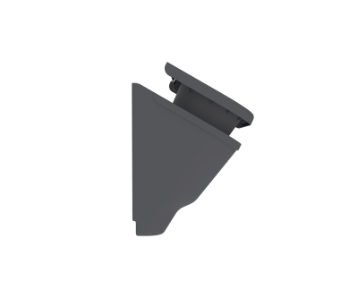 Фитомодуль с системой прикорневого полива 2л х3 (настенное кашпо) (59х25х27 см) (графит), комплект 9 шт