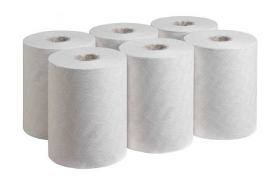 Бумажные полотенца в рулонах Kimberly-Clark Scott Essential Slimroll 6695, однослойные