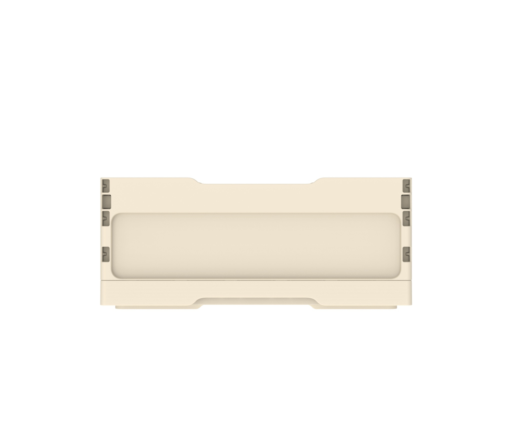 Ящик складной с кнопками-фиксаторами слоновая кость АП 484, комплект 14 штук